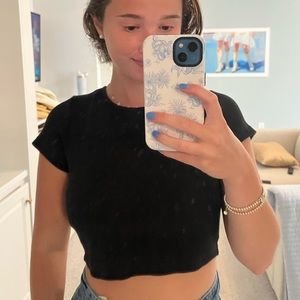 Organic cotton classic crop tee